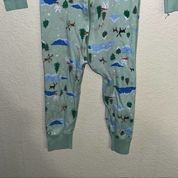 Hanna Andersson Winter Pattern Toddler Zip Sleeper In Organic Cotton Size 3 - Picture 3 of 7